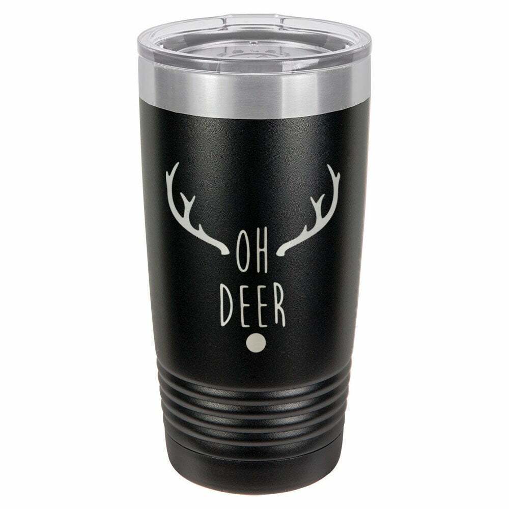 Oh Deer Drink Tumbler With Straw - ONLY GIFTS