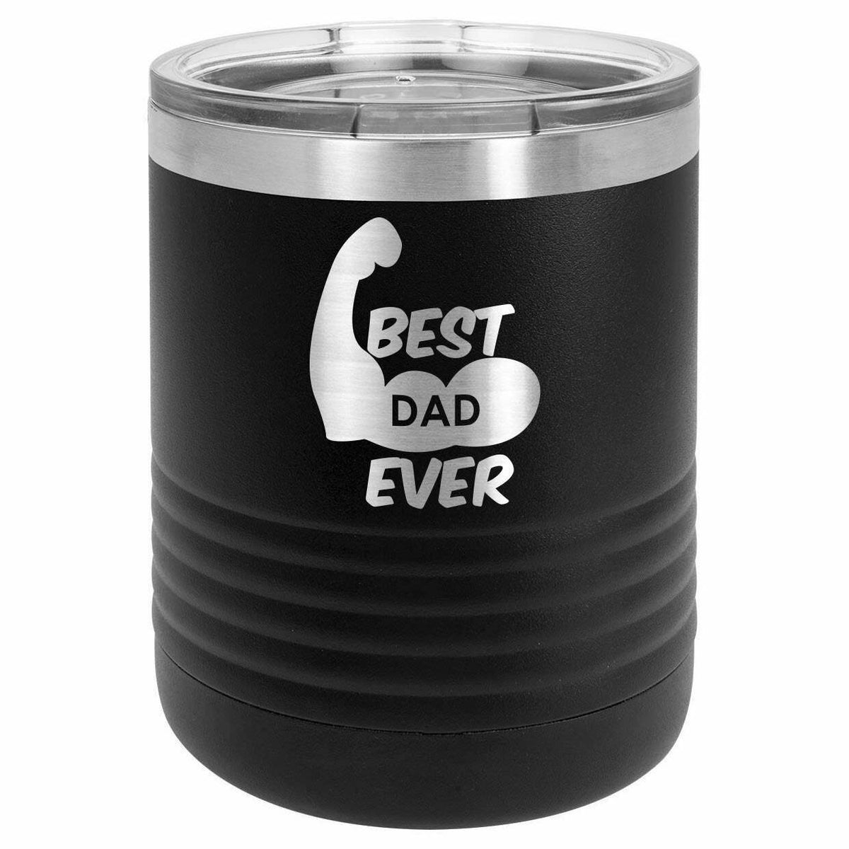 Best Dad Ever Muscles Drink Tumbler With Straw - ONLY GIFTS