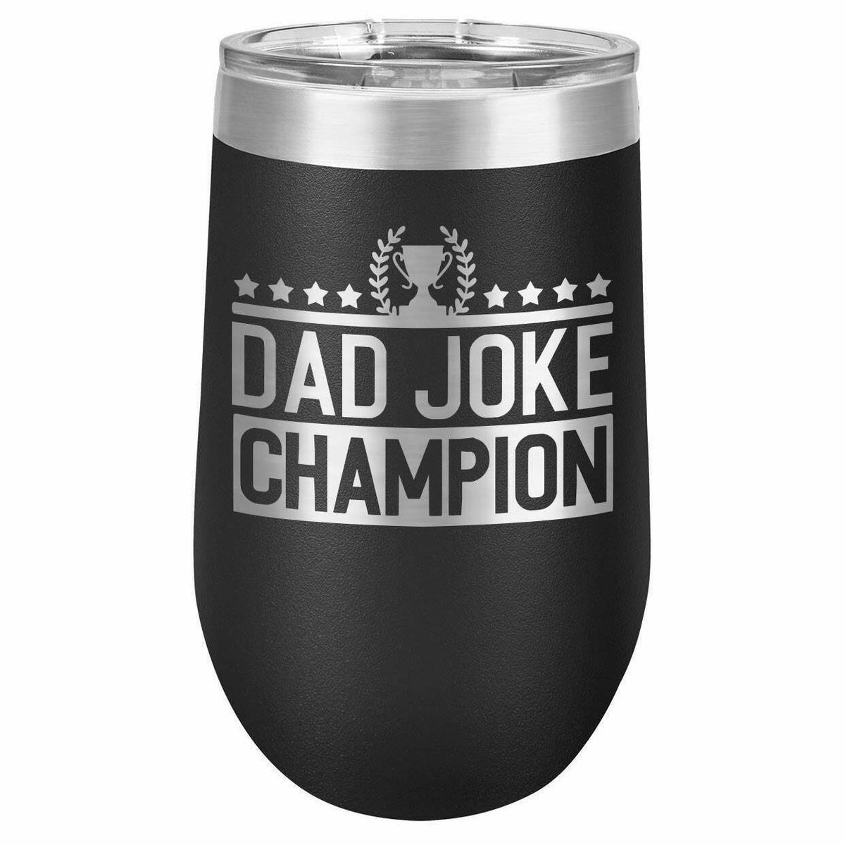Dad Joke Champion Drink Tumbler With Straw - ONLY GIFTS