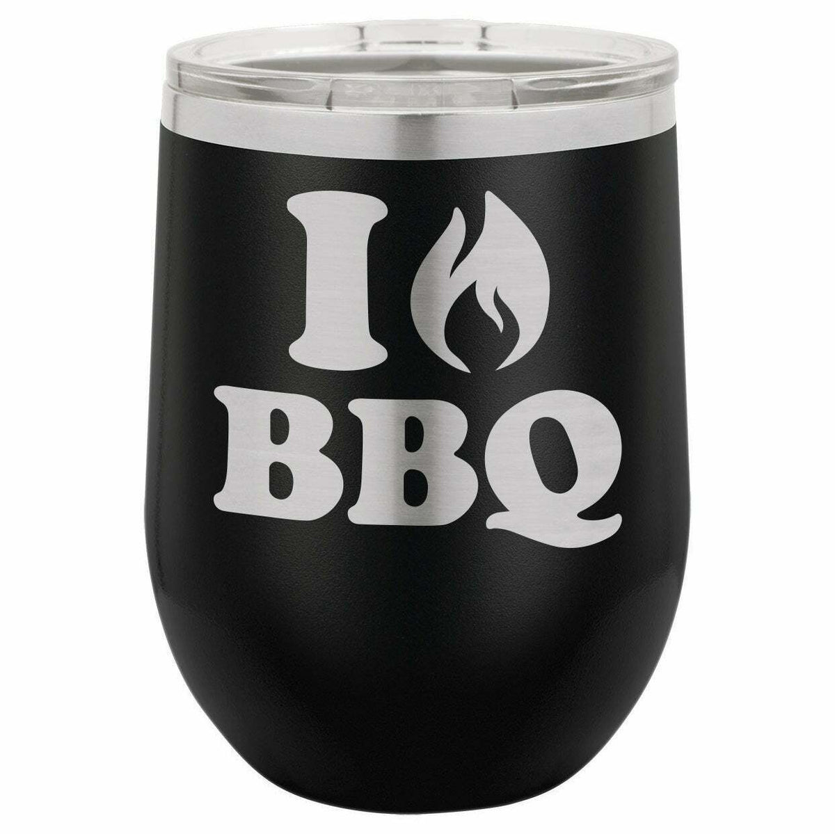 I Love BBQ Drink Tumbler With Straw - ONLY GIFTS