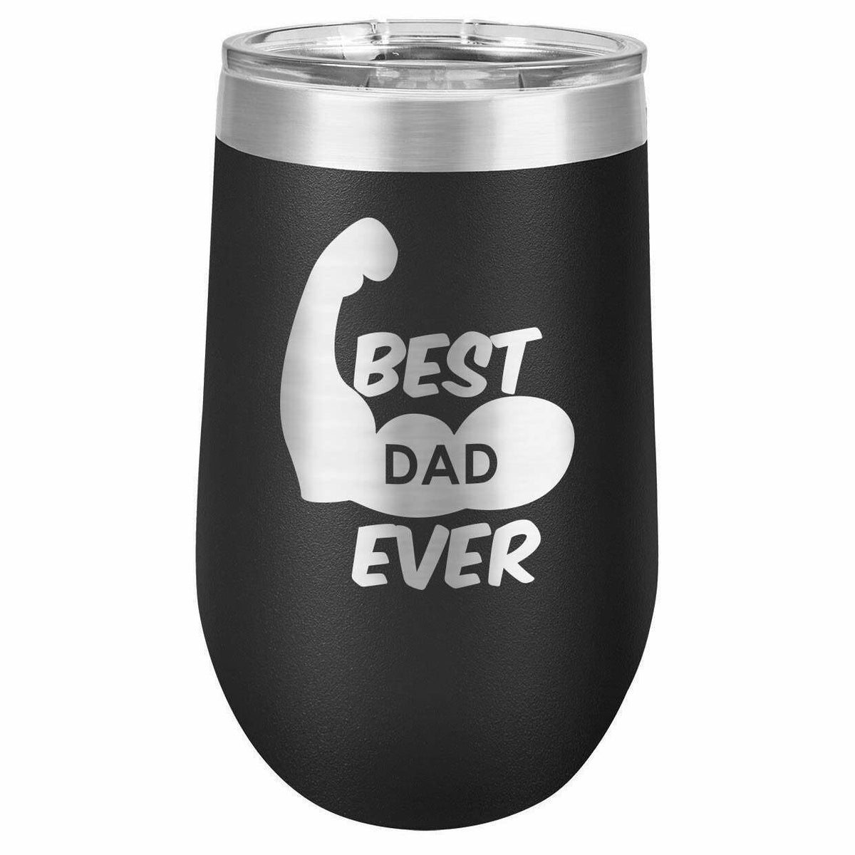 Best Dad Ever Muscles Drink Tumbler With Straw - ONLY GIFTS