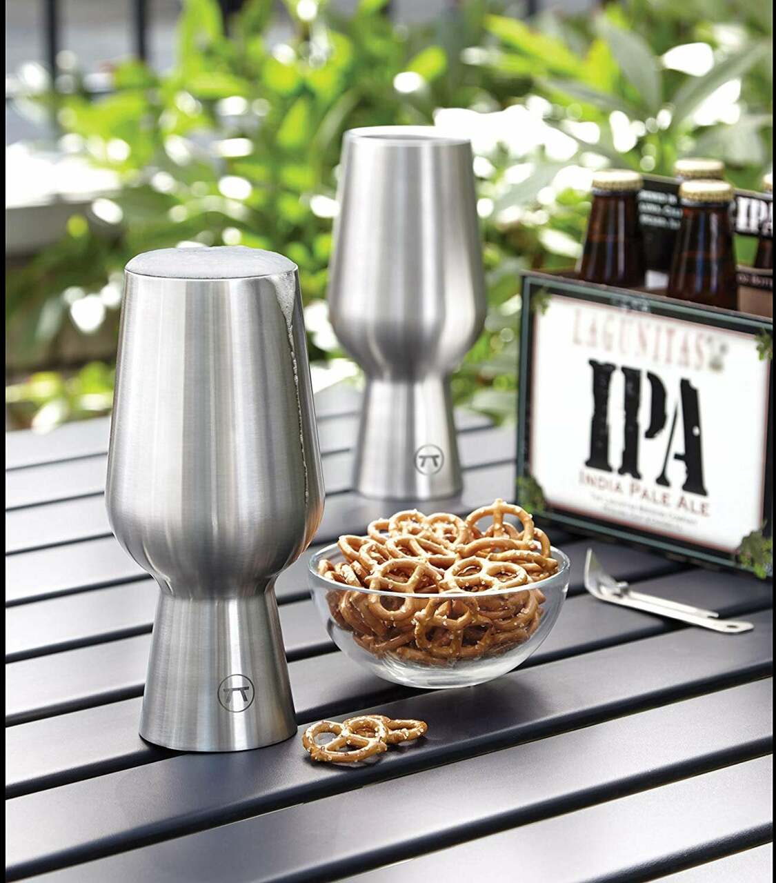 Custom Groomsmen Stainless Steel IPA Glass, Set of 2 - ONLY GIFTS