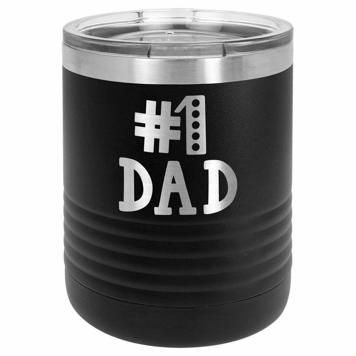 Number 1 Dad, #1 Dad Drink Tumbler With Straw - ONLY GIFTS
