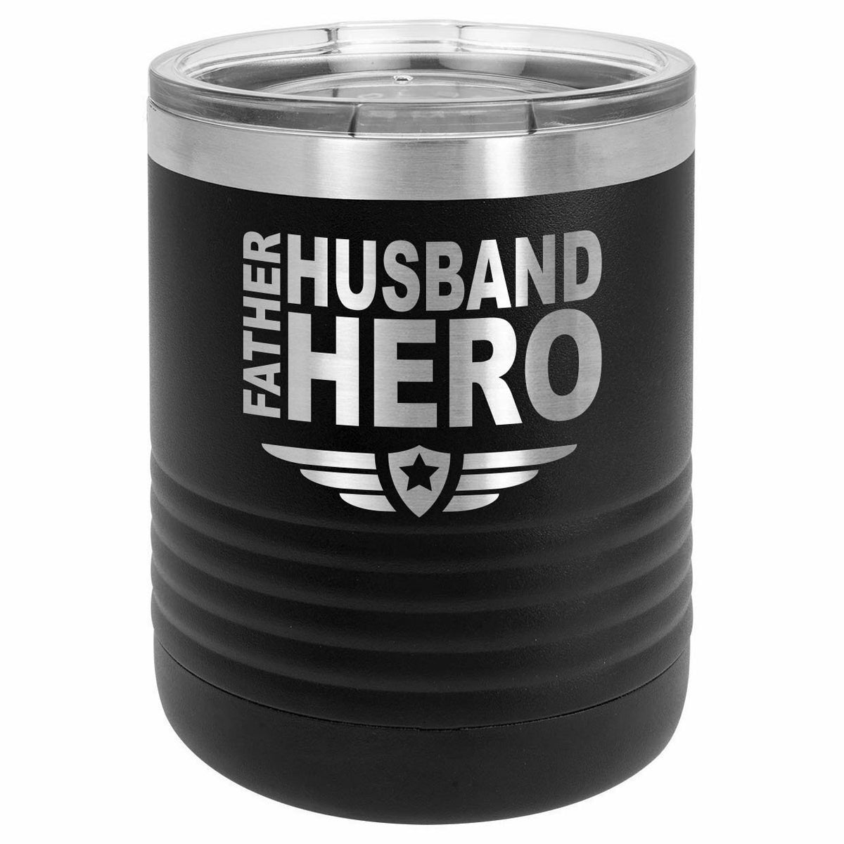 Father Husband Hero Drink Tumbler With Straw - ONLY GIFTS