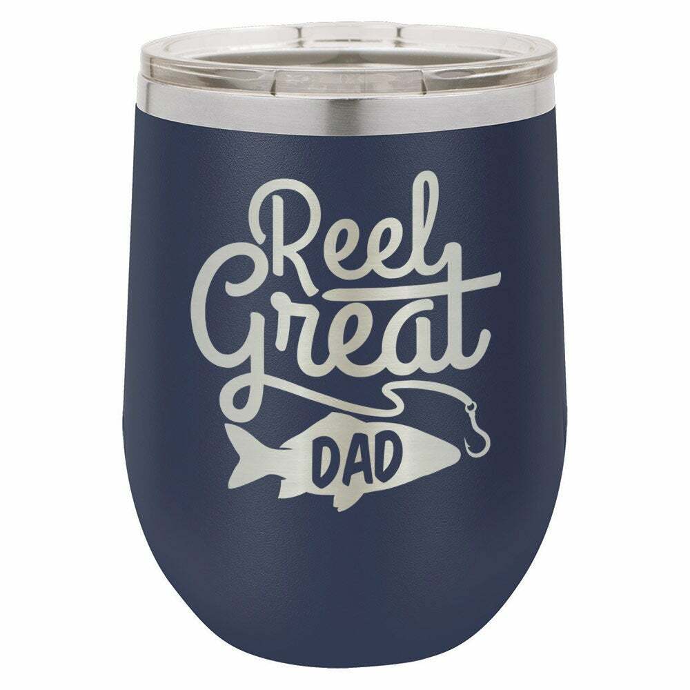 Reel Great Dad Drink Tumbler With Straw - ONLY GIFTS
