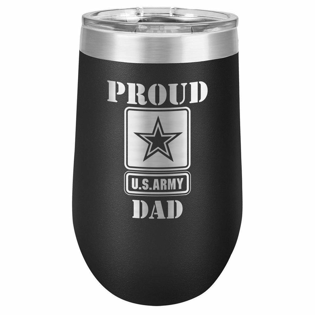 PROUD ARMY DAD Drink Tumbler With Straw - ONLY GIFTS