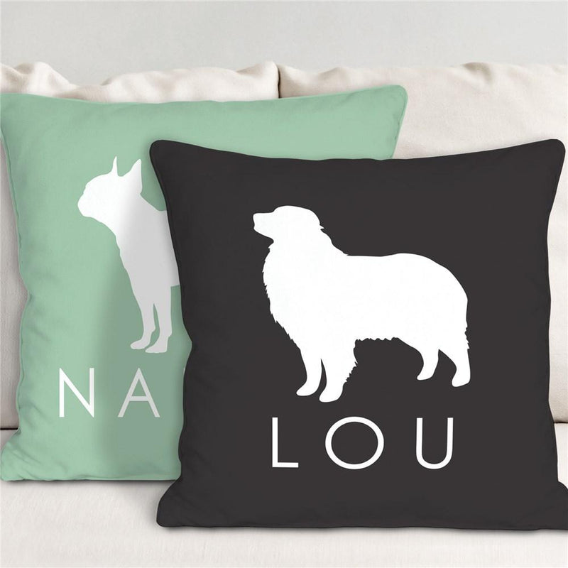 Dog Breed Personalized Throw Pillow