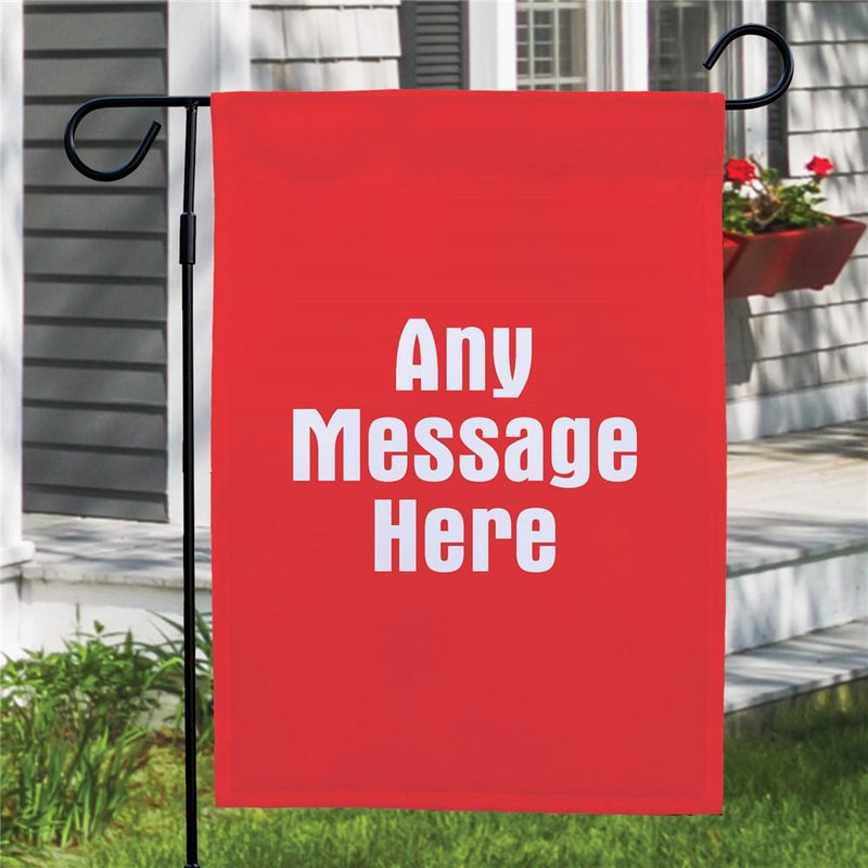 Personalized Any message Garden Flag