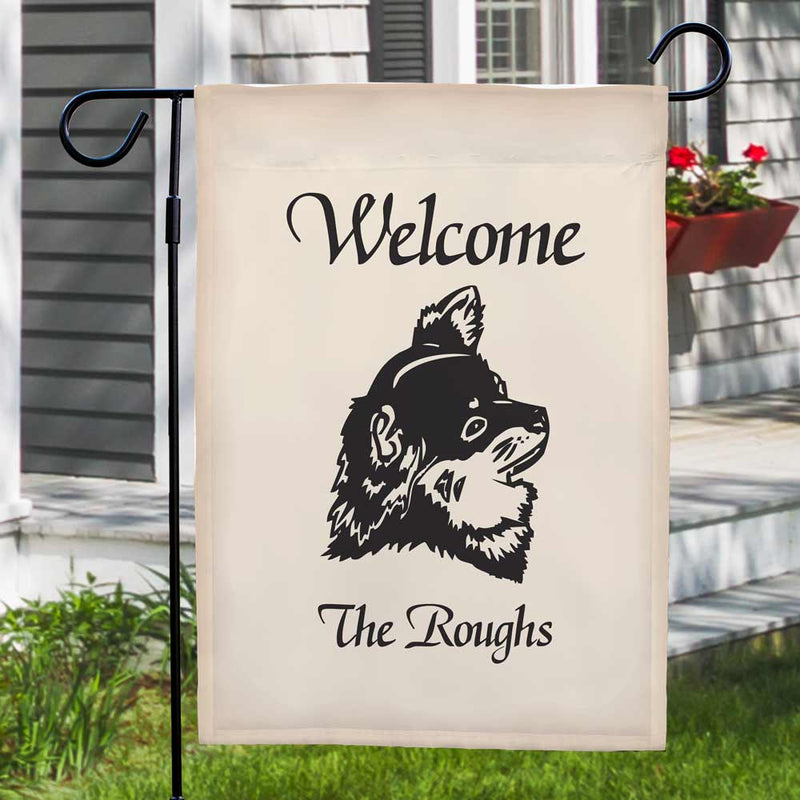 Dog Breed Welcome Personalized Garden Flag