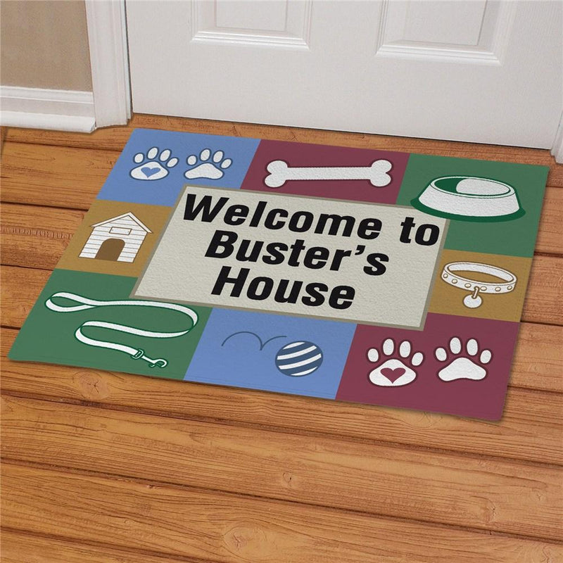 Doggy's House Personalized Pet Doormat