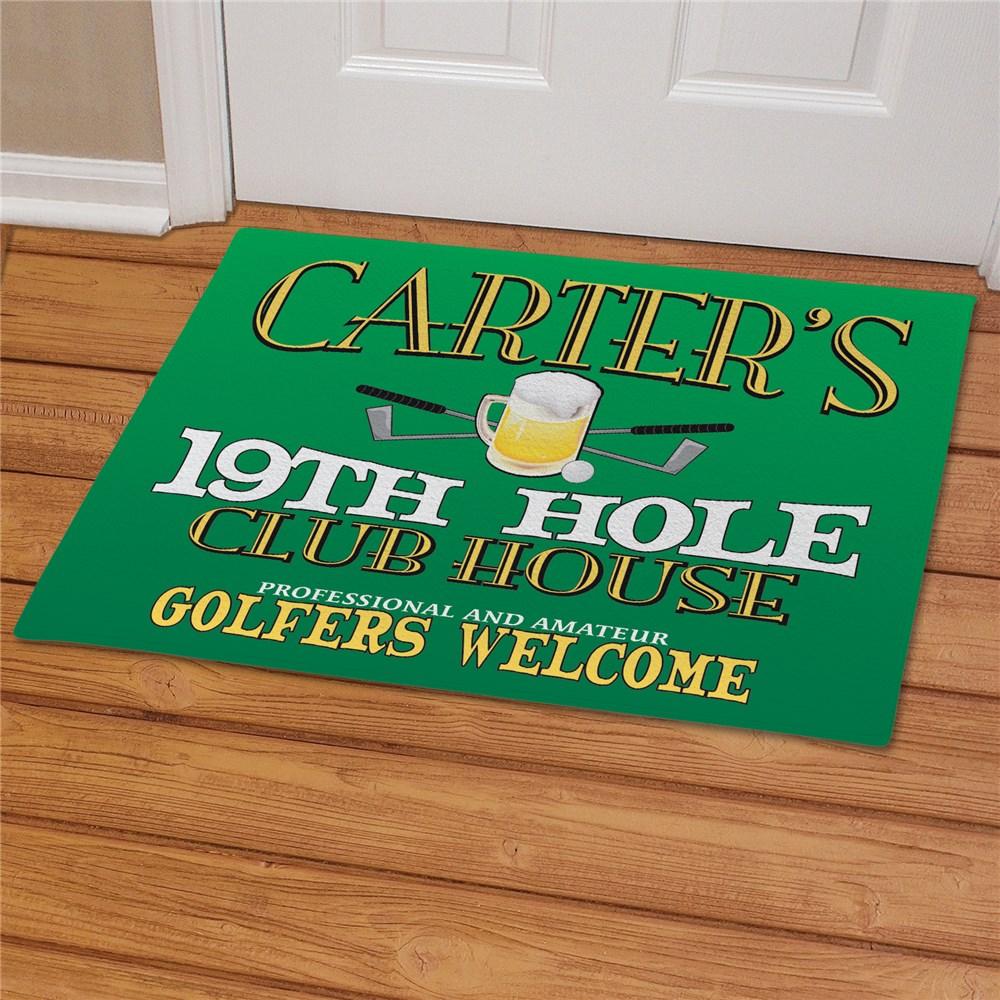 19th Hole Personalized Golf Doormat - ONLY GIFTS