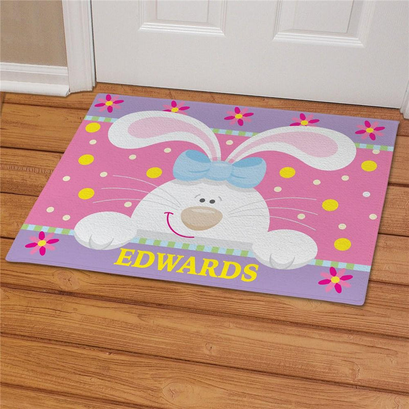 Easter Bunny Personcalized Doormat