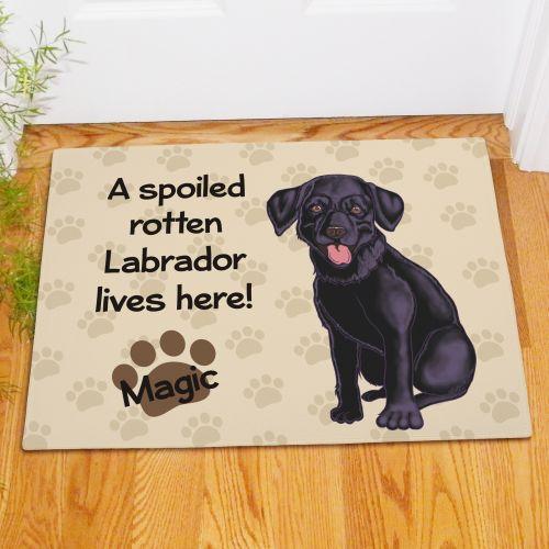 Black Lab Doormat - ONLY GIFTS