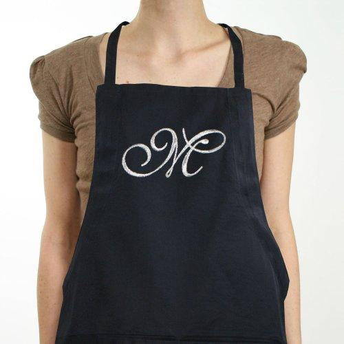 Embroidered Initial Apron - ONLY GIFTS