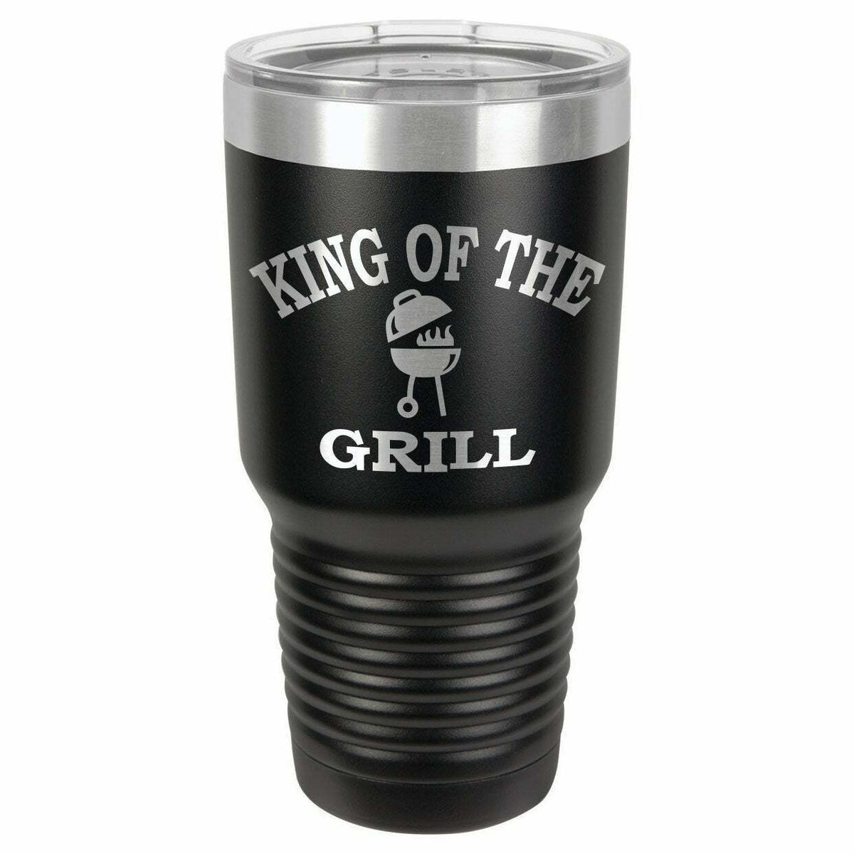 King Of The Grill Drink Tumbler With Straw - ONLY GIFTS
