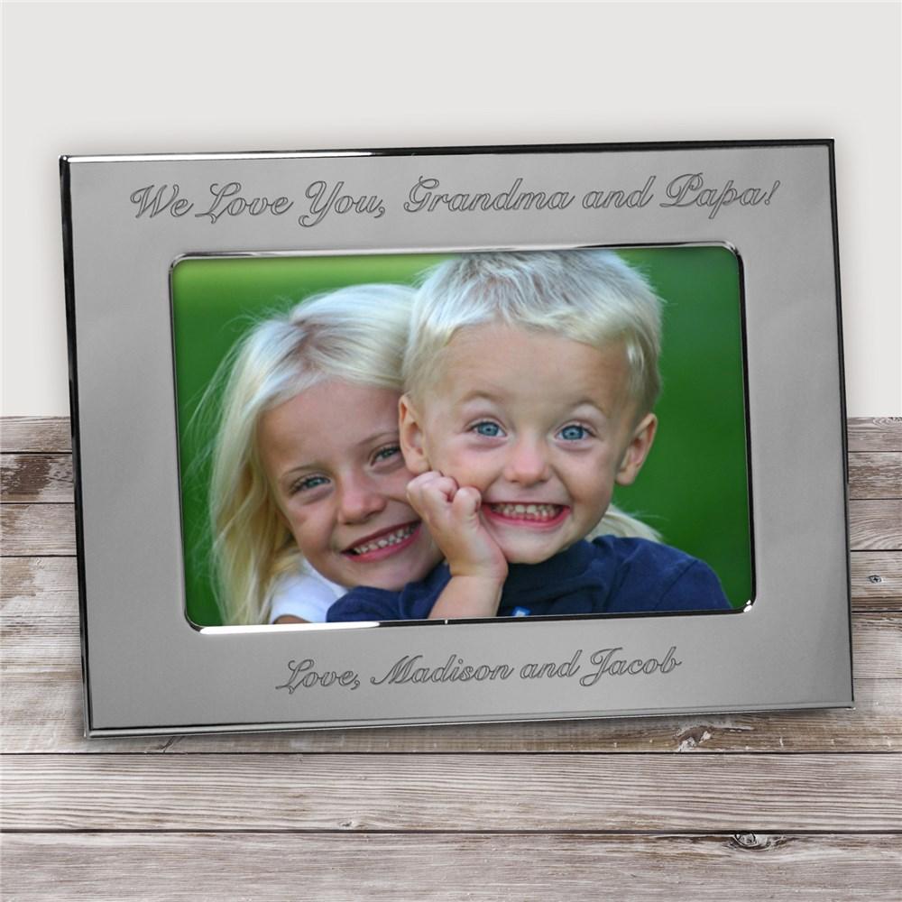 Any Message Silver Picture Frame - ONLY GIFTS