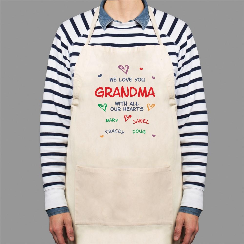 All Our Hearts Personalized Apron - ONLY GIFTS