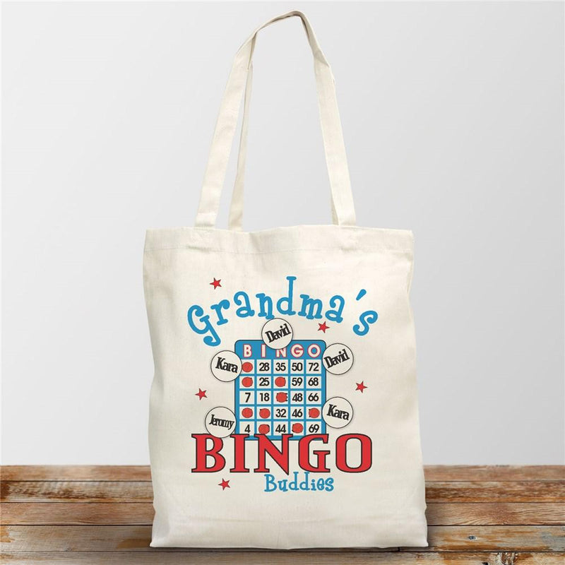 Bingo Personalized Canvas Tote Bag