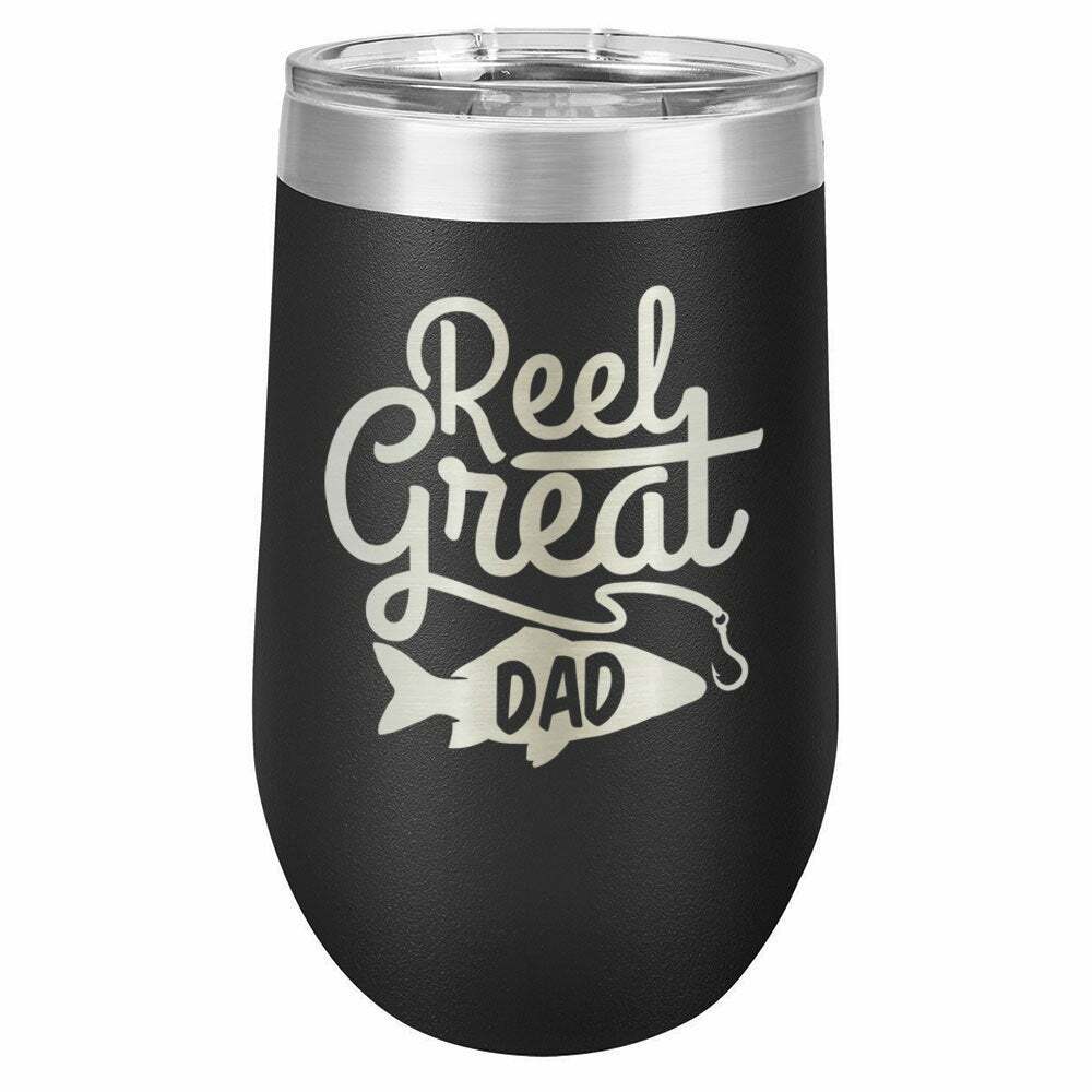 Reel Great Dad Drink Tumbler With Straw - ONLY GIFTS