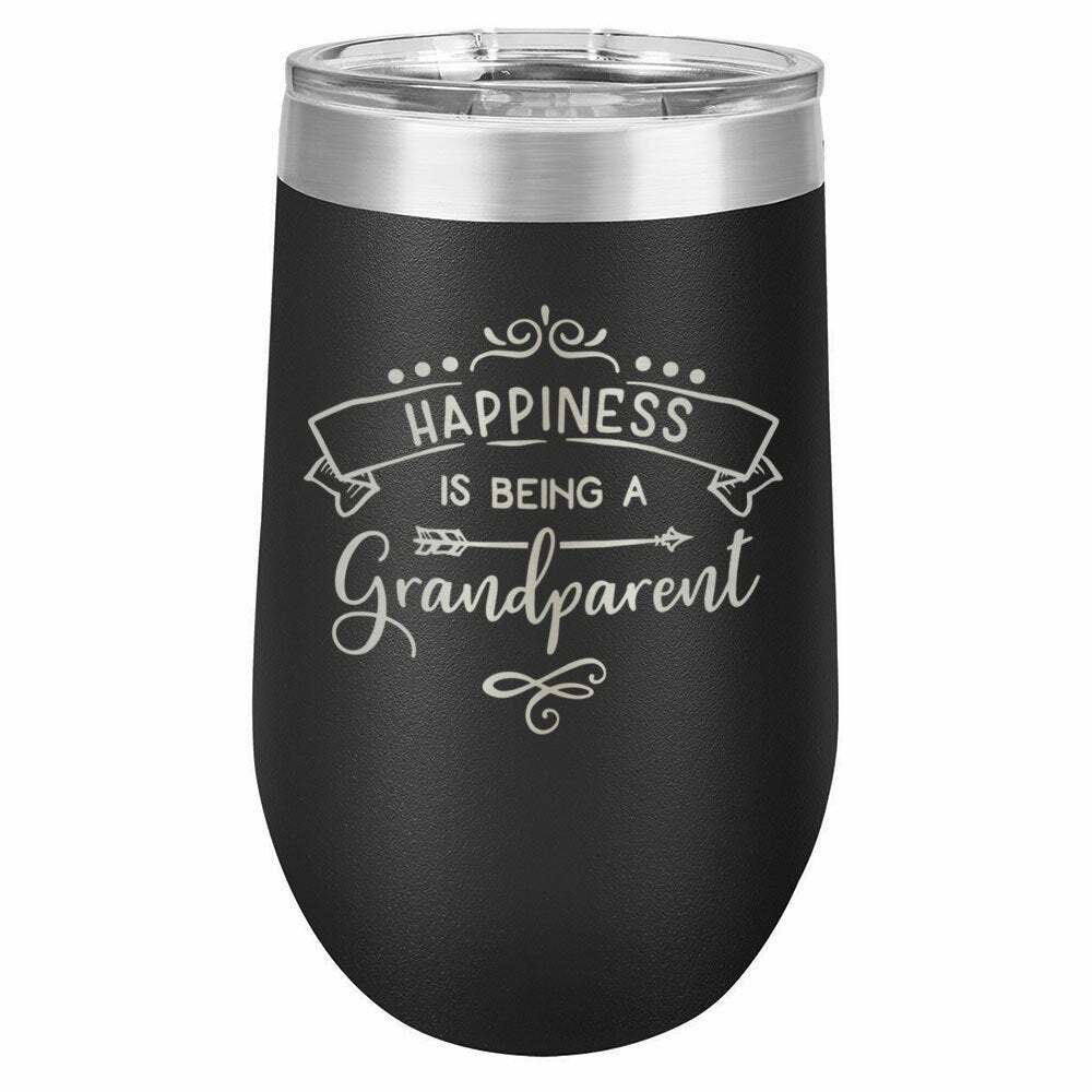 Happiness Is Being A Grandparent Drink Tumbler With Straw - ONLY GIFTS