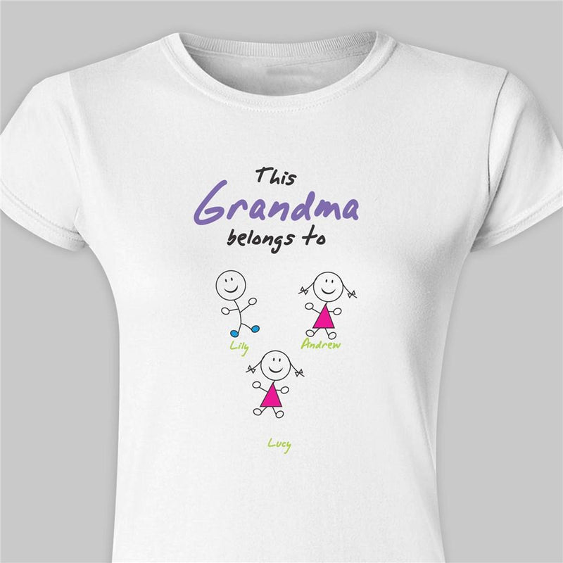 Belongs To... Personalized Womens Fitted T-Shirt