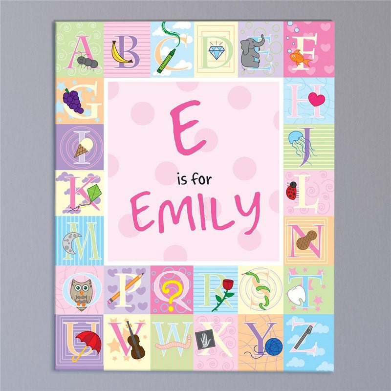 Personalized ABC infant Wall Canvas