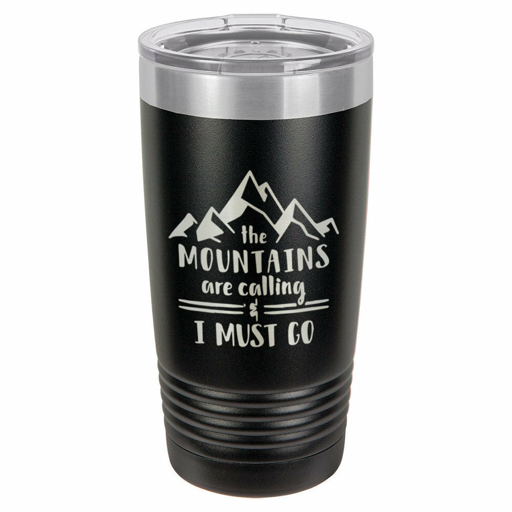 Mountains Are Calling And I Must Go Drink Tumbler With Straw - ONLY GIFTS