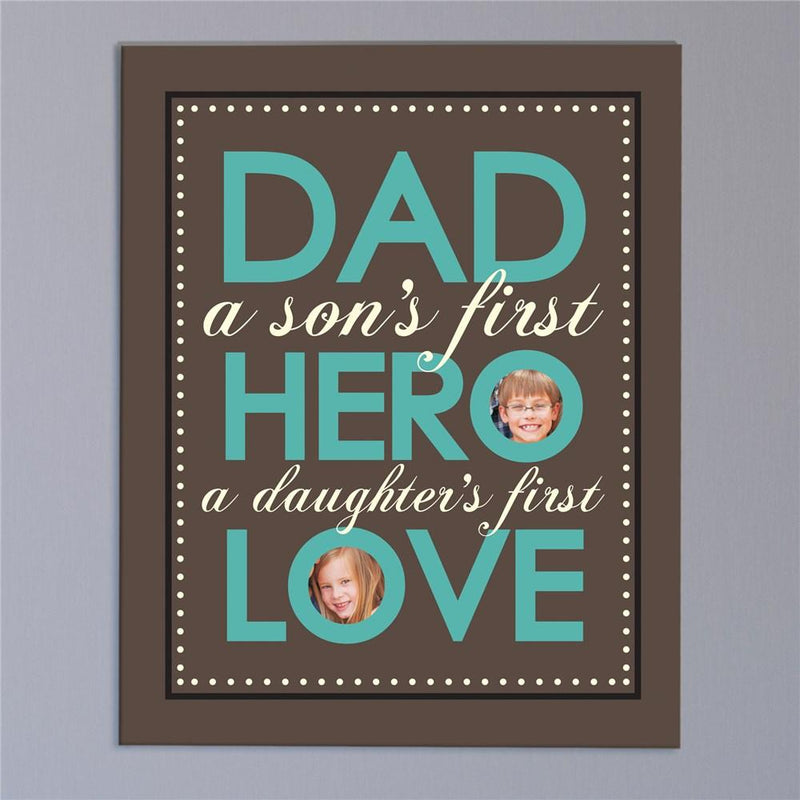 Dad - Hero - Love Photo Canvas