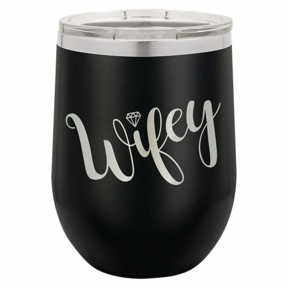 Wifey Drink Tumbler With Straw - ONLY GIFTS