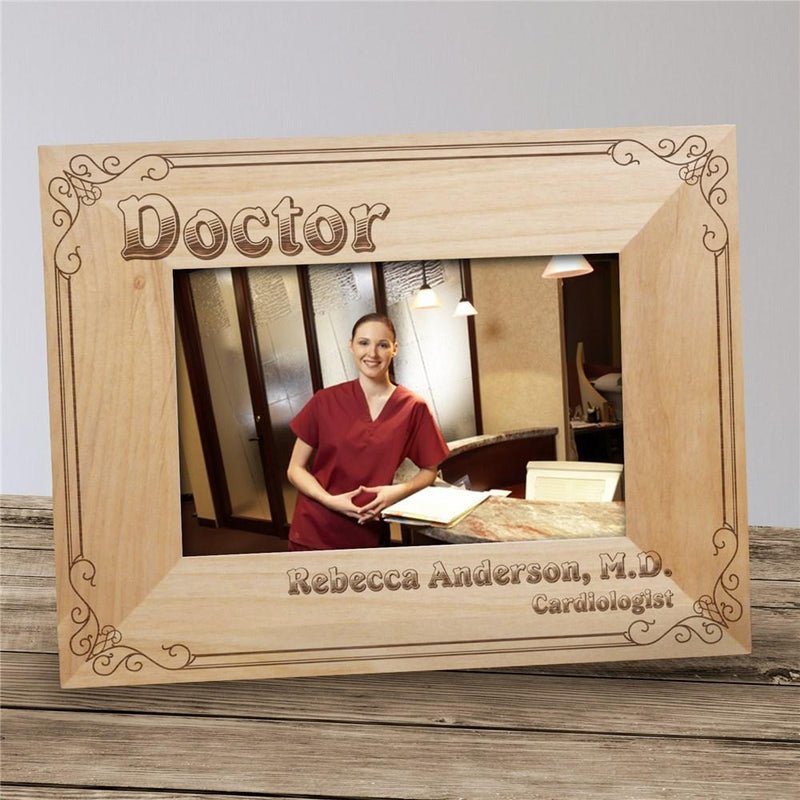 Personalized Doctor Wood Picture Frame