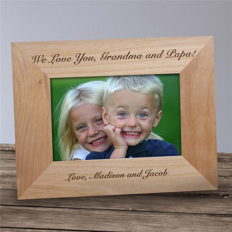 Custom Message Wood Picture Frame