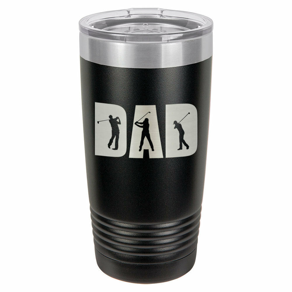 Golf Dad Knockout Drink Tumbler With Straw - ONLY GIFTS