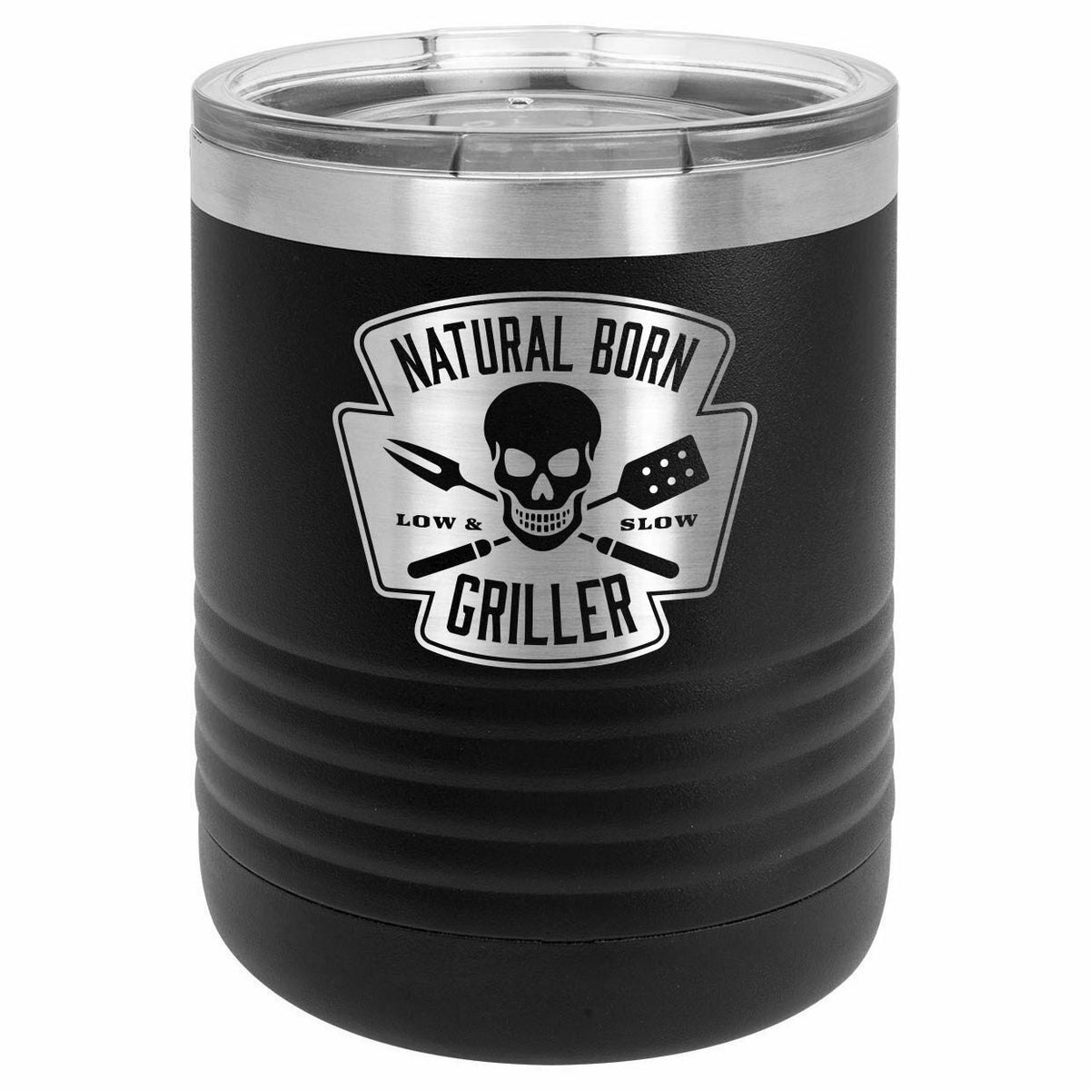 Natural Born Griller Drink Tumbler With Straw - ONLY GIFTS