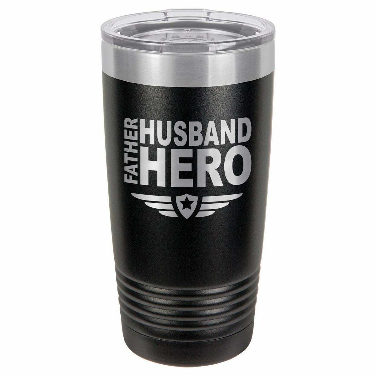 Father Husband Hero Drink Tumbler With Straw - ONLY GIFTS