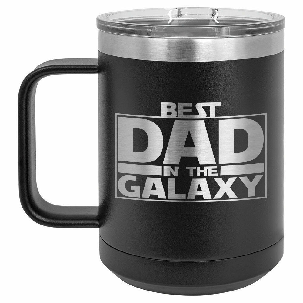 Best Dad In The Galaxy Drink Tumbler With Straw - ONLY GIFTS