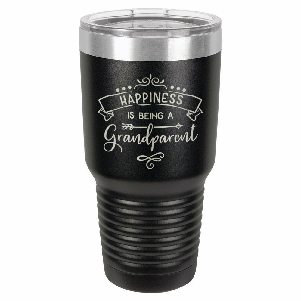 Happiness Is Being A Grandparent Drink Tumbler With Straw - ONLY GIFTS