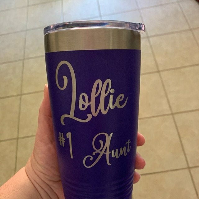 Custom 12 oz Stemless Wine Tumbler With Lid - ONLY GIFTS