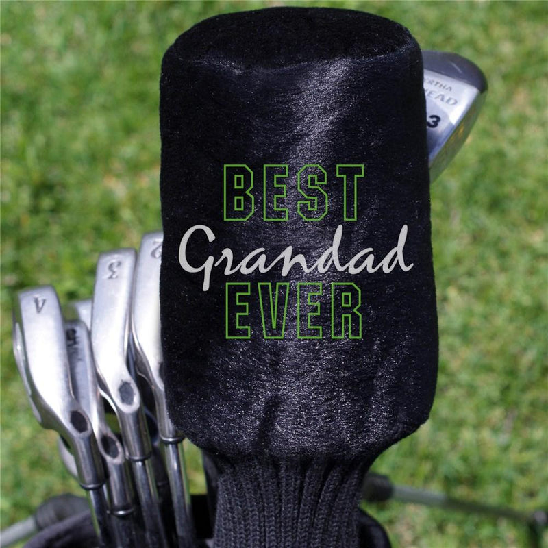 Embroidered Best Grandpa Ever Plush Golf Club Cover