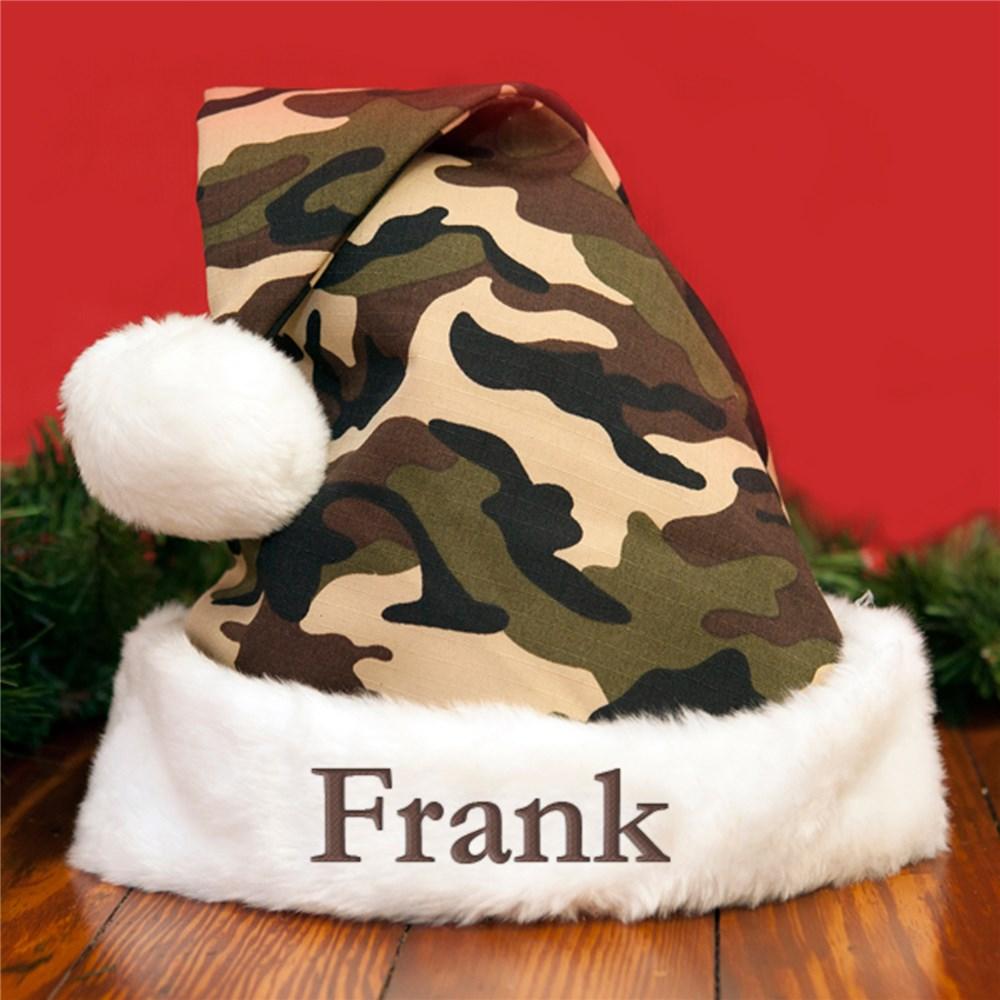 Camo Embroidered Santa hat - ONLY GIFTS