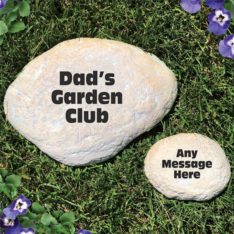 Personalized Any Message Memorial Flat Garden Stone