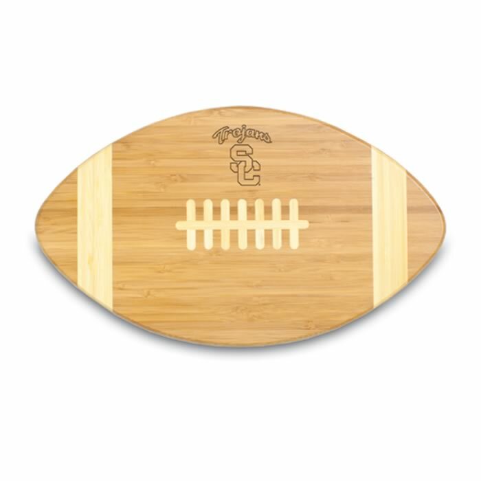 USC Trojans Engraved Football Cutting Board