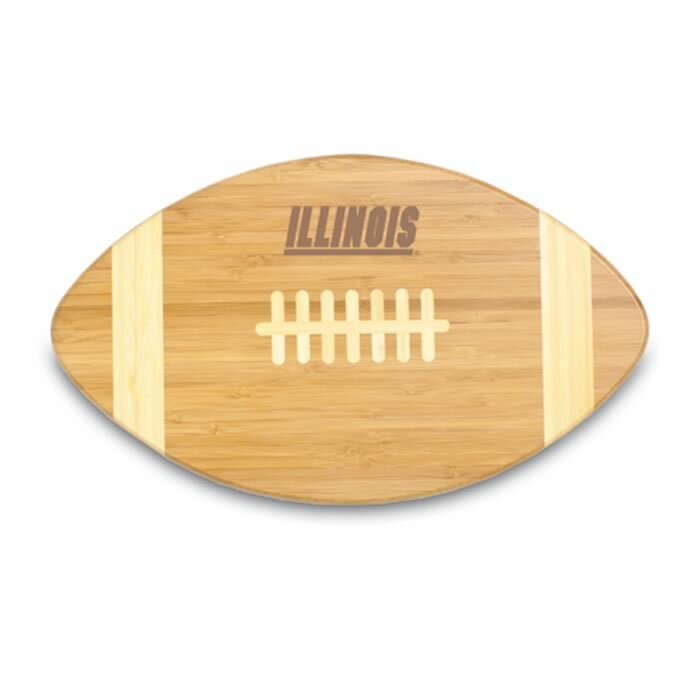 Illinois Fighting Illini Engraved Football Cutting Board