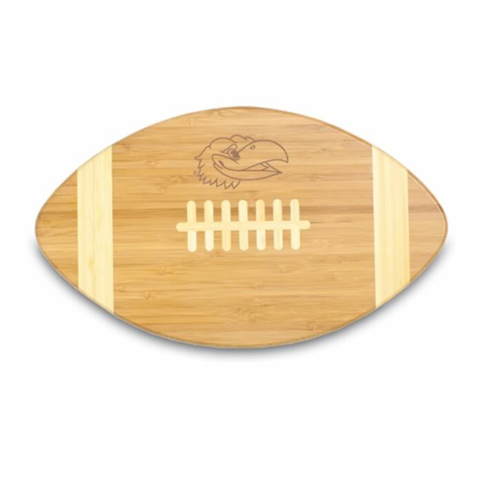 Kansas Jayhawks Engraved Football Cutting Board