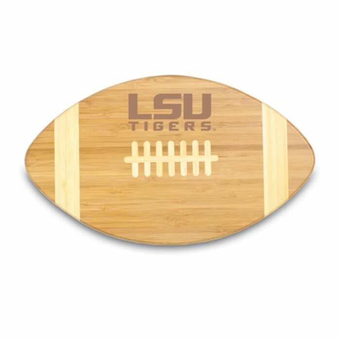 LSU Tigers Engraved Football Cutting Board