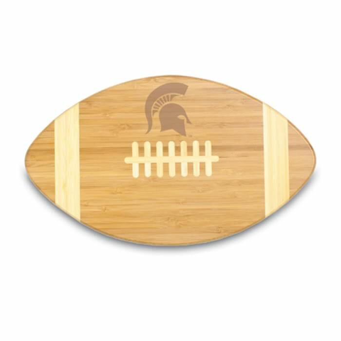 Michigan State Spartans Engraved Football Cutting Board