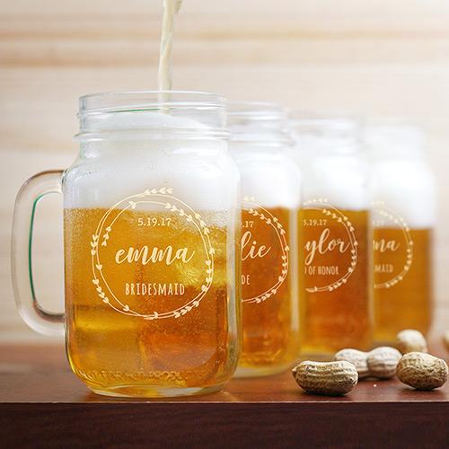 Bridal Party Mason Jar