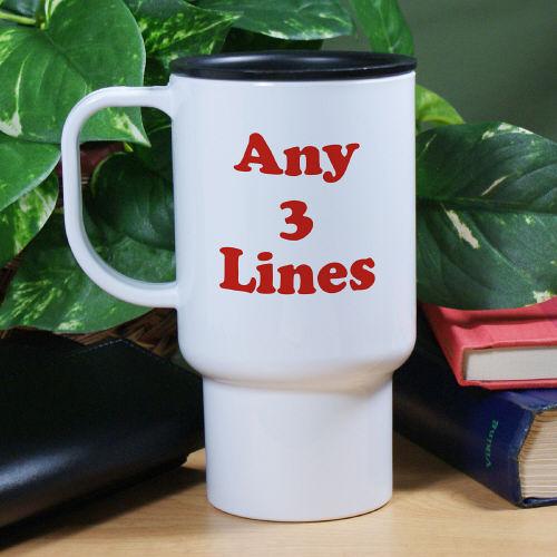 Any Message Personalized Travel Mug