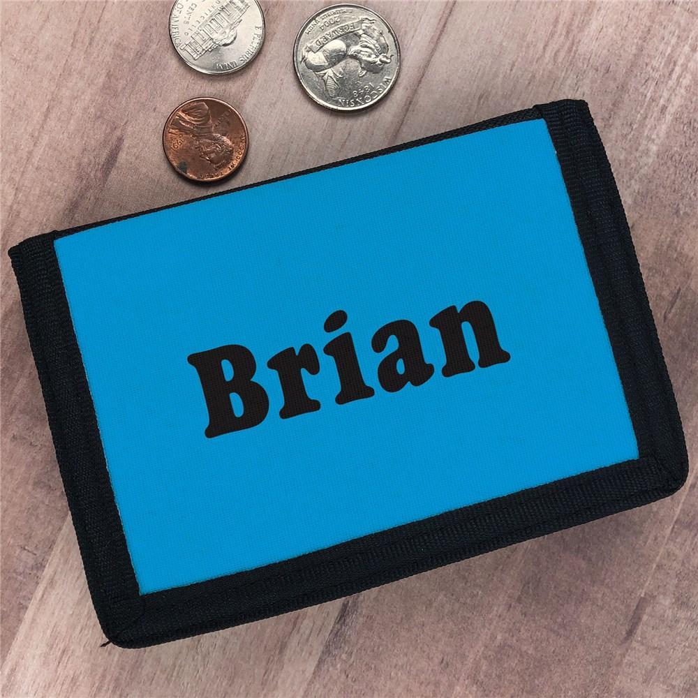 Custom Printed Name Velcro Wallet - ONLY GIFTS