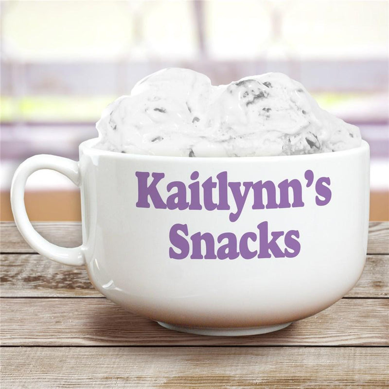 Ceramic Any Message Personalized Cereal Bowl