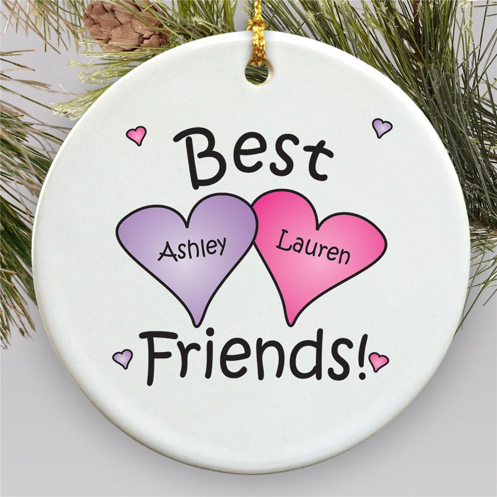 Best Friends Personalized Ornament - ONLY GIFTS